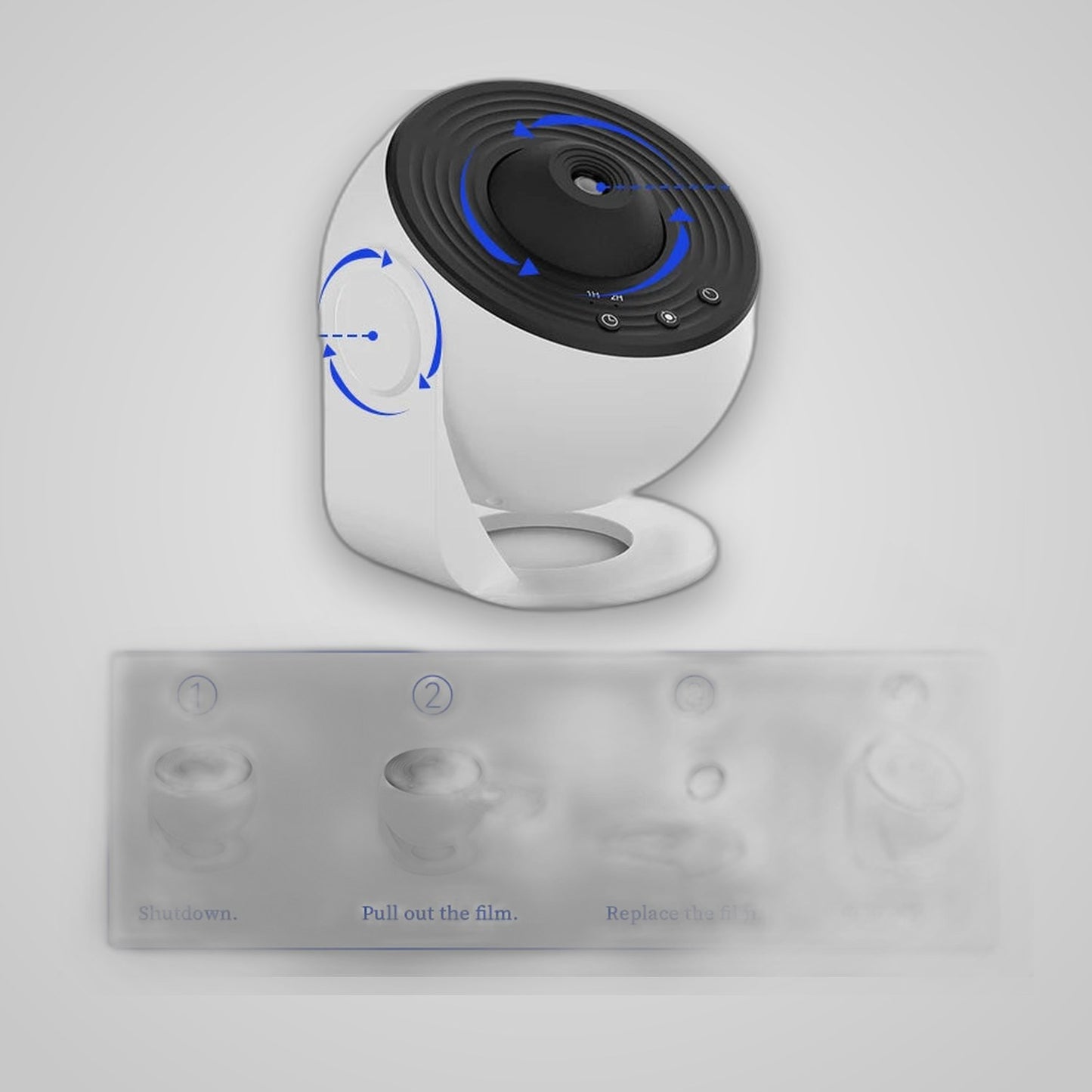 TechTopia Nebula — 360° Galaxy Starry Sky Projector