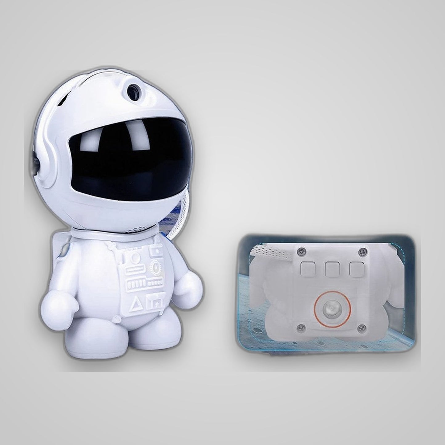 TechTopia Astronaut Galaxy Projector — 12 Discs, Bluetooth, Bedroom Night Light
