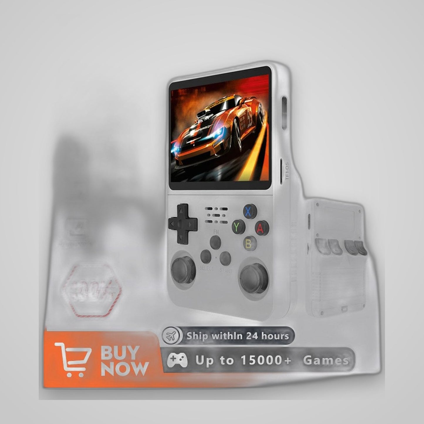 TechTopia R36S Retro Game Console — 64GB, 15,000+ Games, Linux