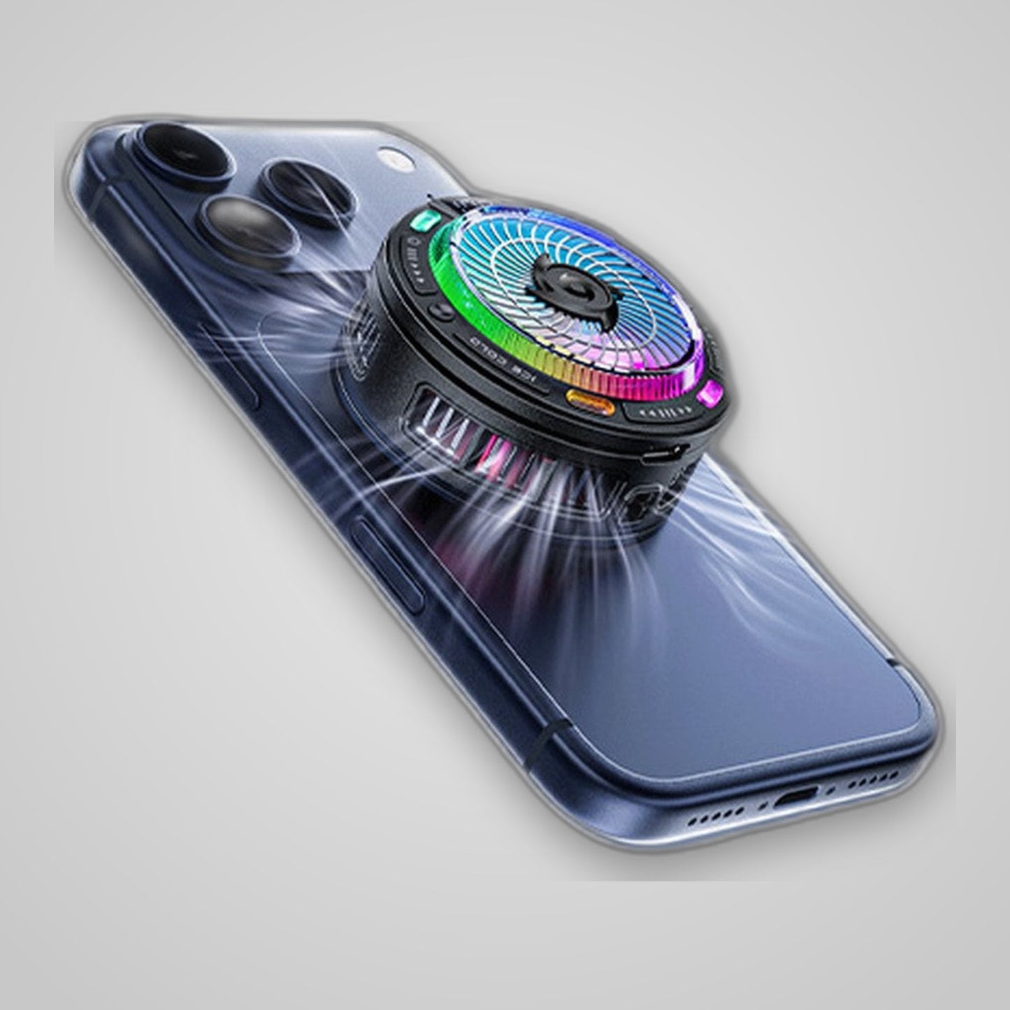 TechTopia Magnetic Phone Cooler — Peltier RGB, Mobile Gaming