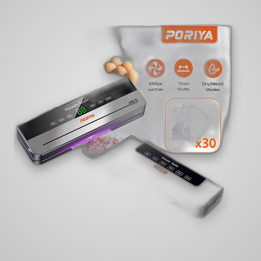 TechTopia Vacuum Sealer Machine — Food Storage with Bag Cutter & Roll