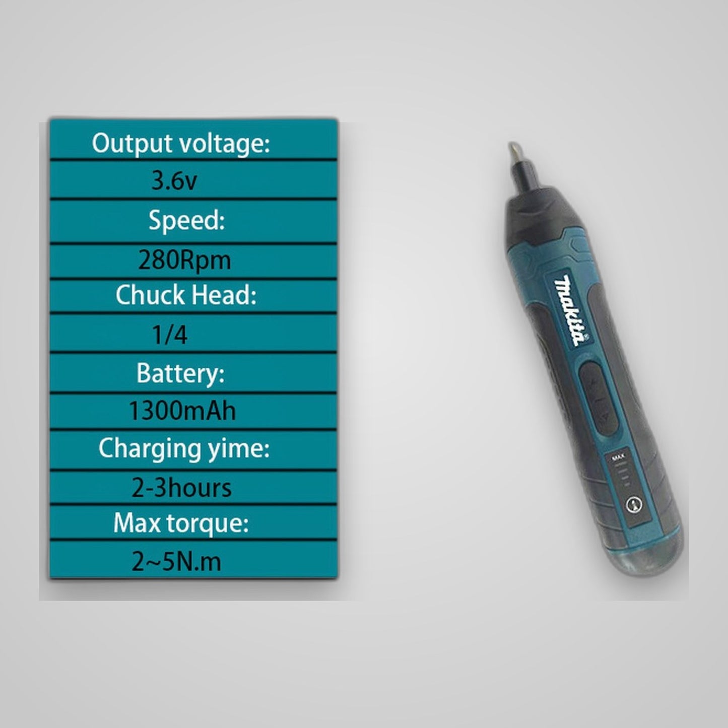 TechTopia Mini Electric Screwdriver — USB-C Rechargeable, 24-Bit Set