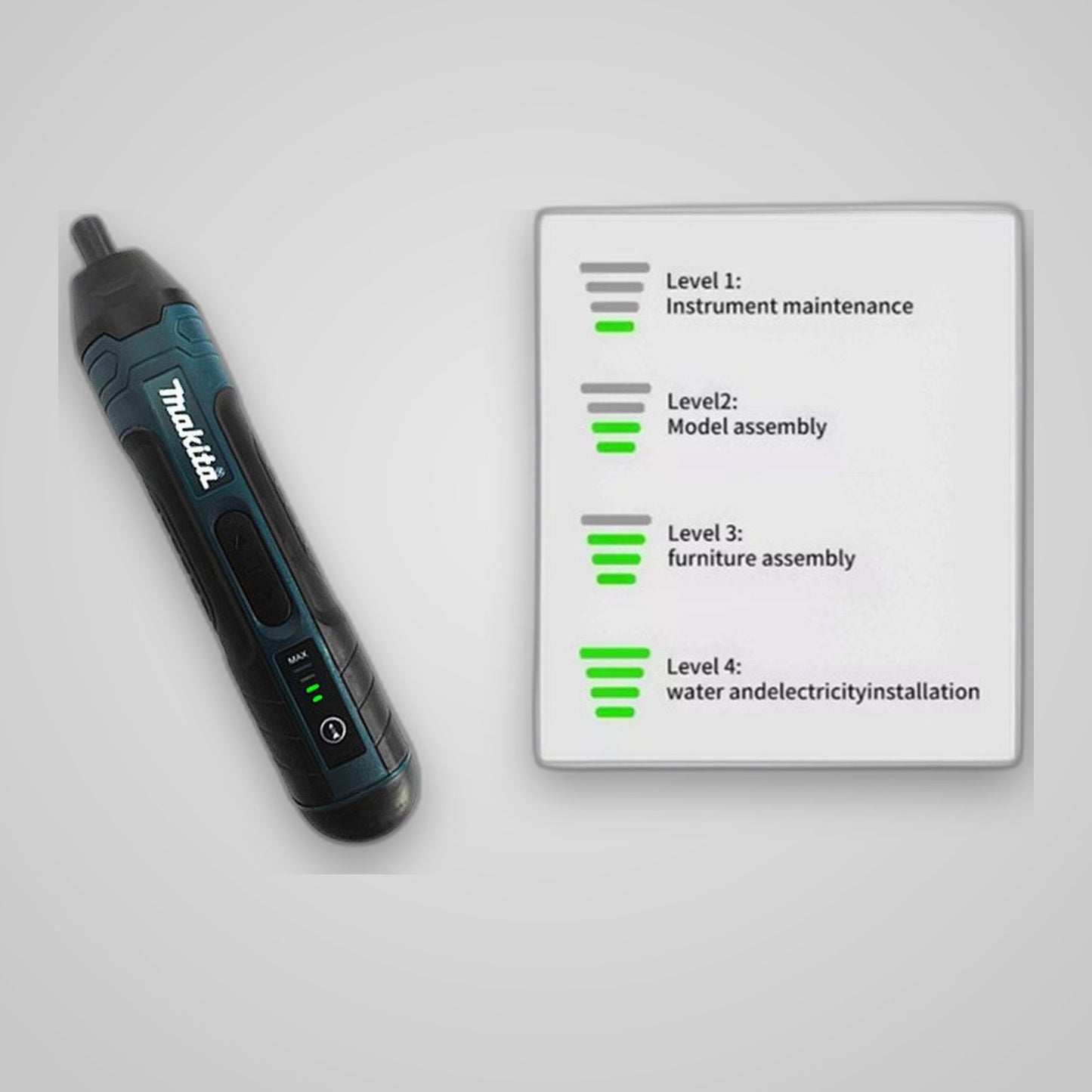 TechTopia Mini Electric Screwdriver — USB-C Rechargeable, 24-Bit Set