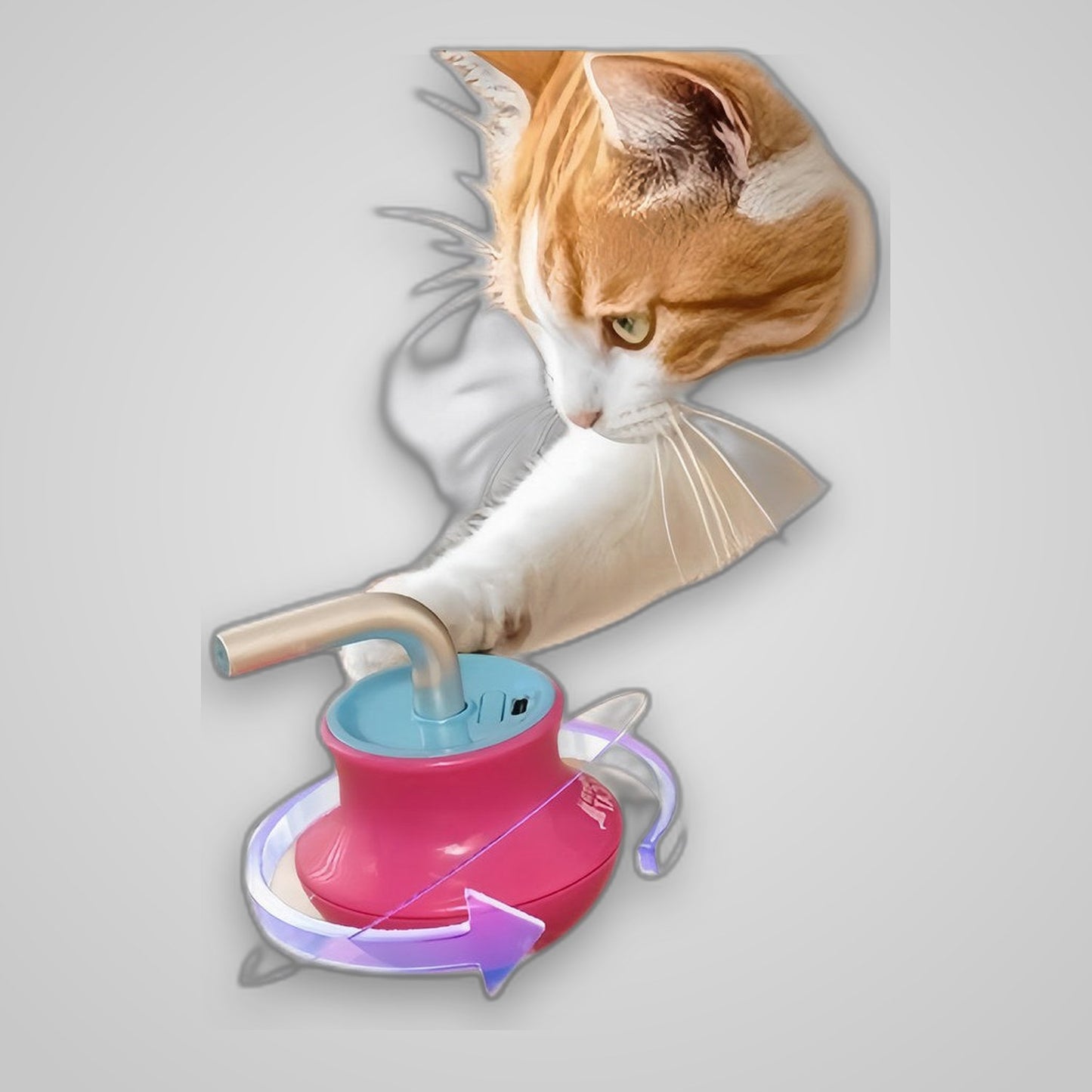 TechTopia Automatic Laser Cat Toy — USB Rechargeable, 5 Modes