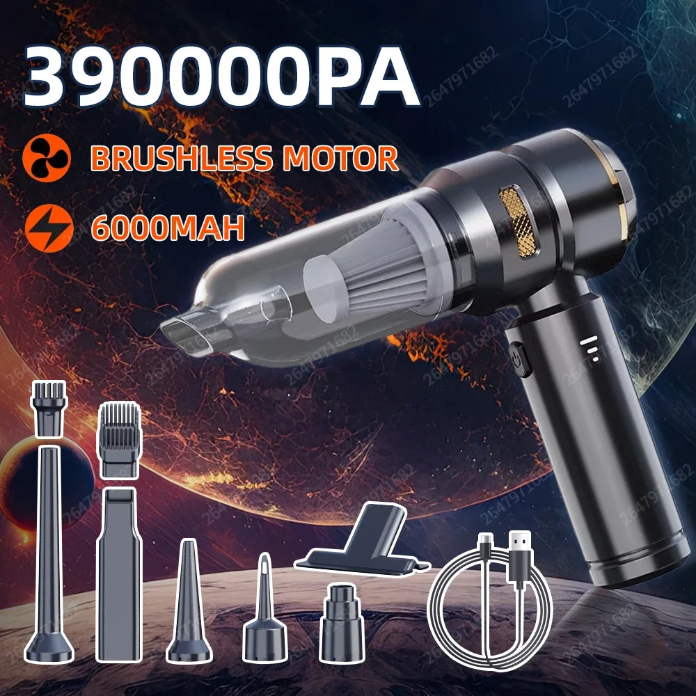 TechTopia BoostVac — High-Power Handheld Wireless Car Vacuum