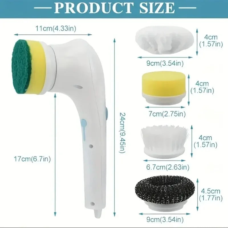 TECHTOPIA Multifunctional Electric Cleaning Brush