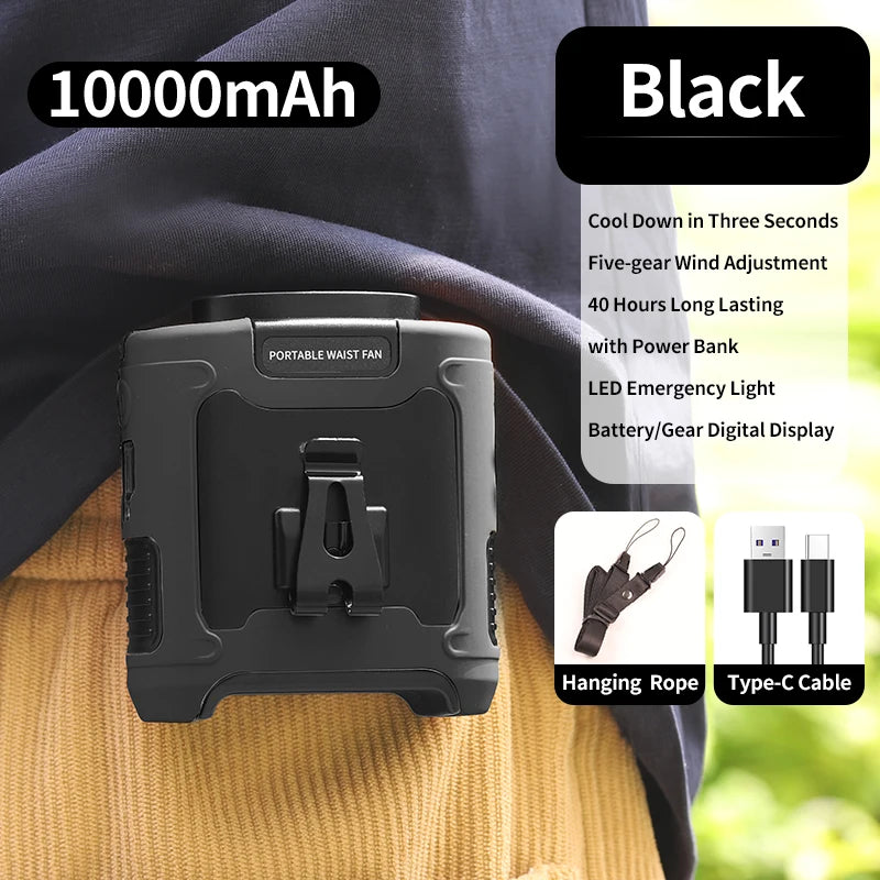 TechTopia Breeze Pro — 5-Speed Portable Neck Fan