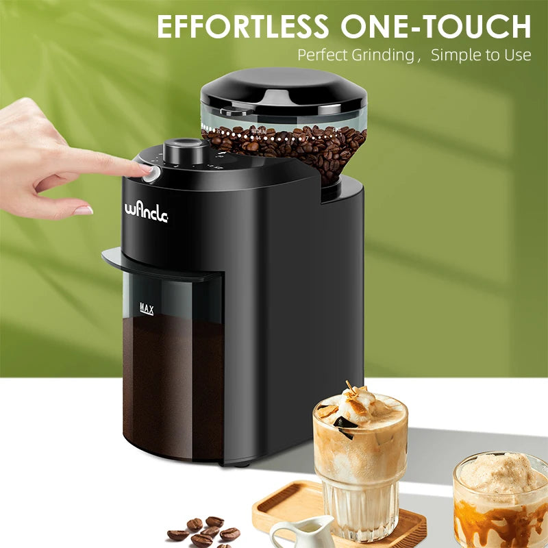 TechTopia BaristaCraft — Adjustable Burr Coffee Grinder
