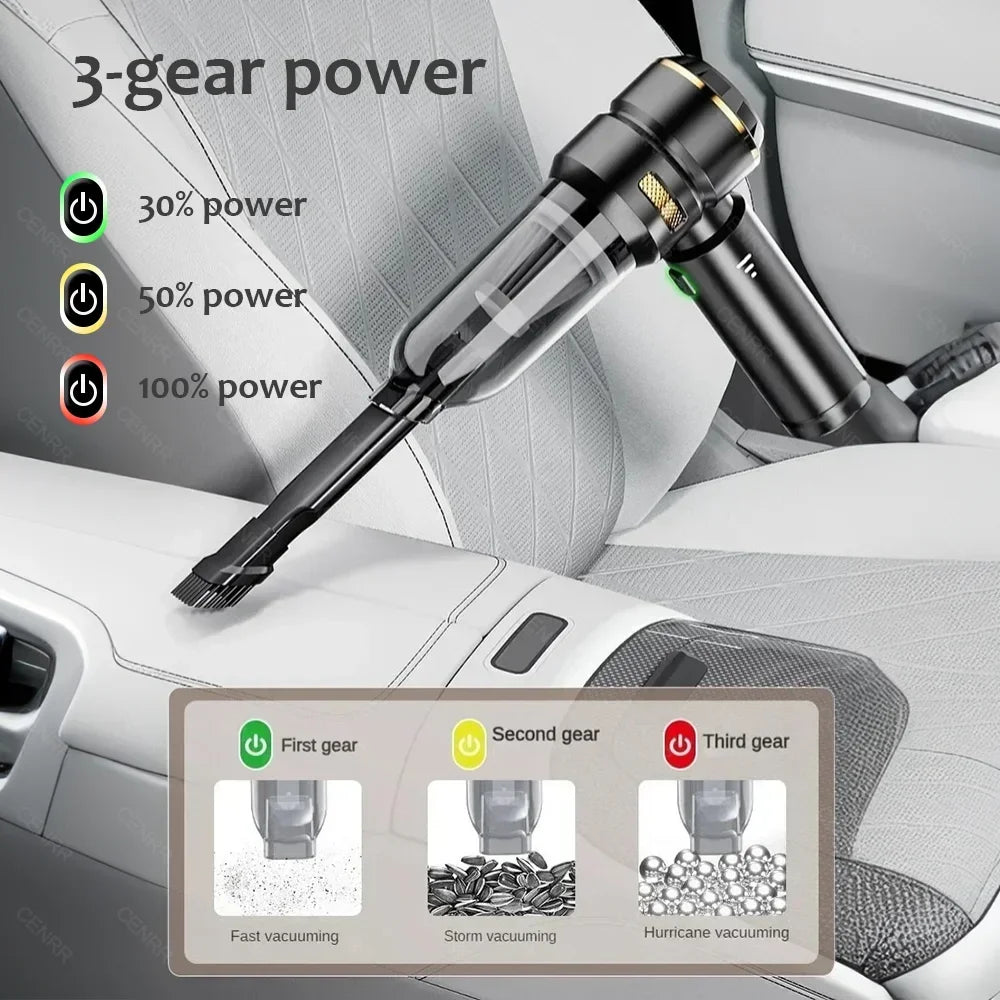 TechTopia Tornado Pro — 998,000PA Cordless Car Vacuum