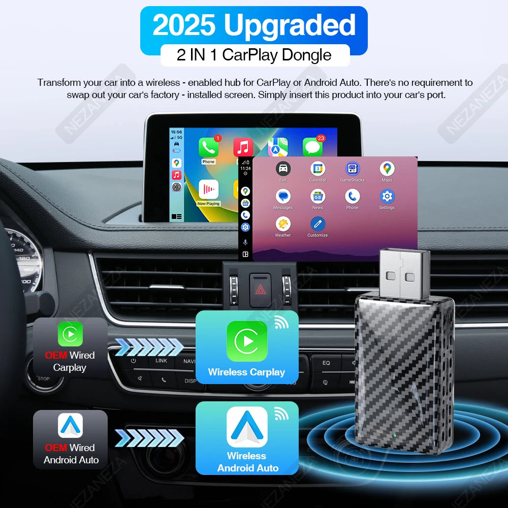TECHTOPIA Wireless Carplay Adapter