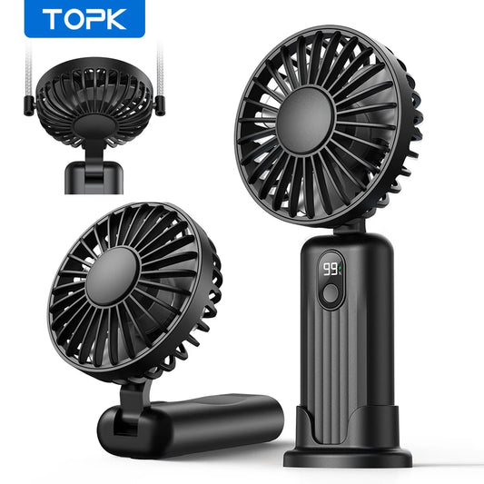 TechTopia Breeze Mini — 2400mAh Handheld Neck Fan