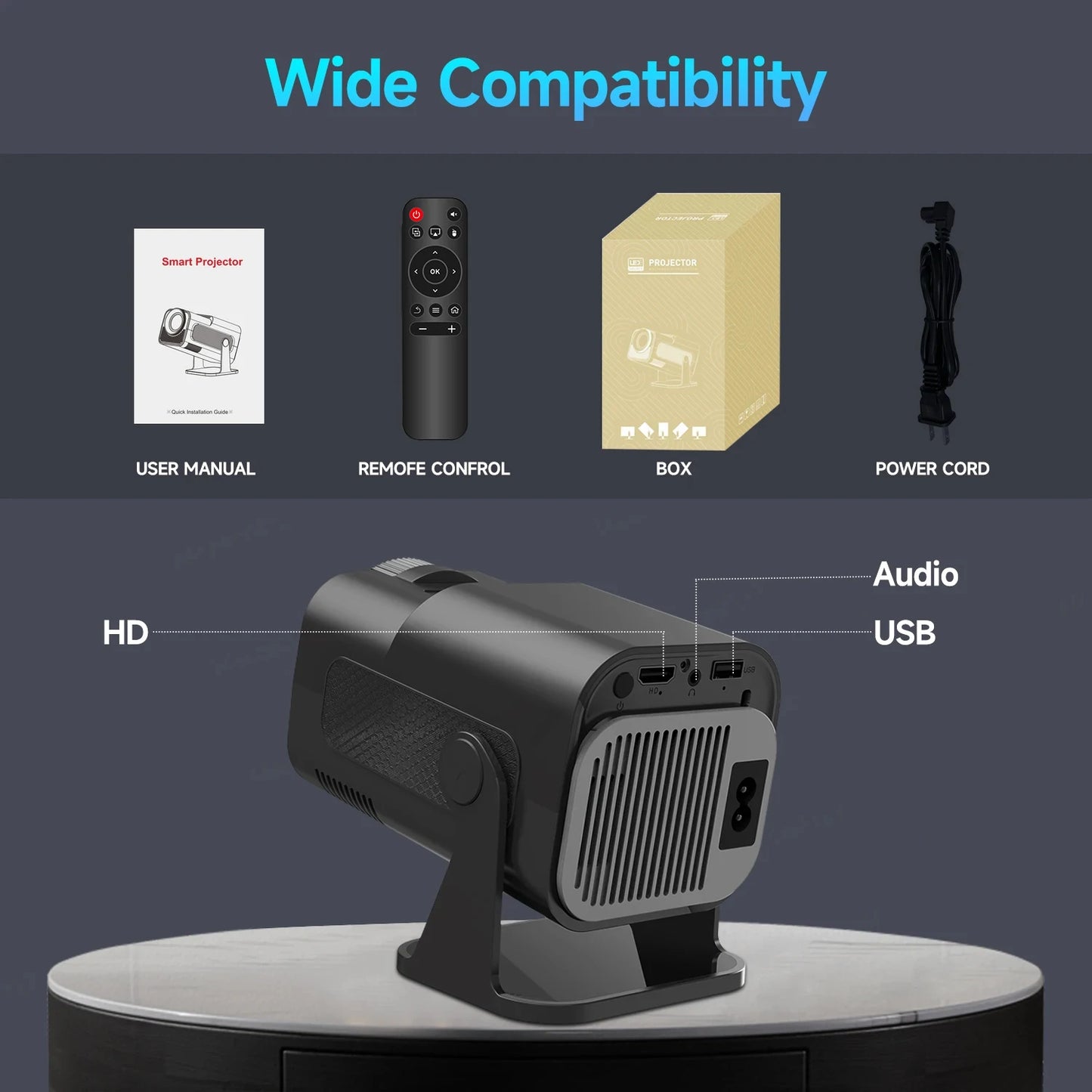 TECHTOPIA Portable Mini Projector