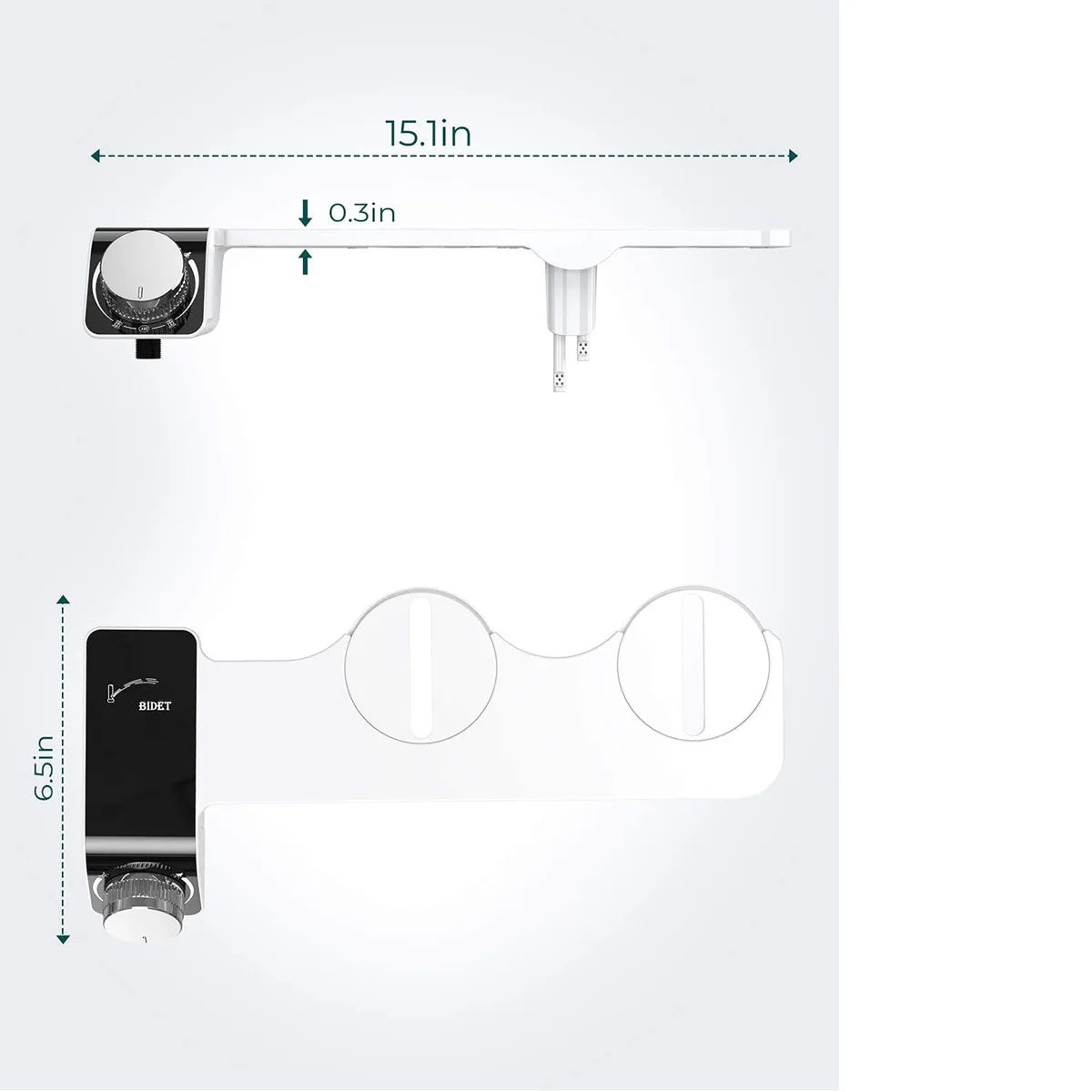 TechTopia Cascade — Hot & Cold Bidet Attachment