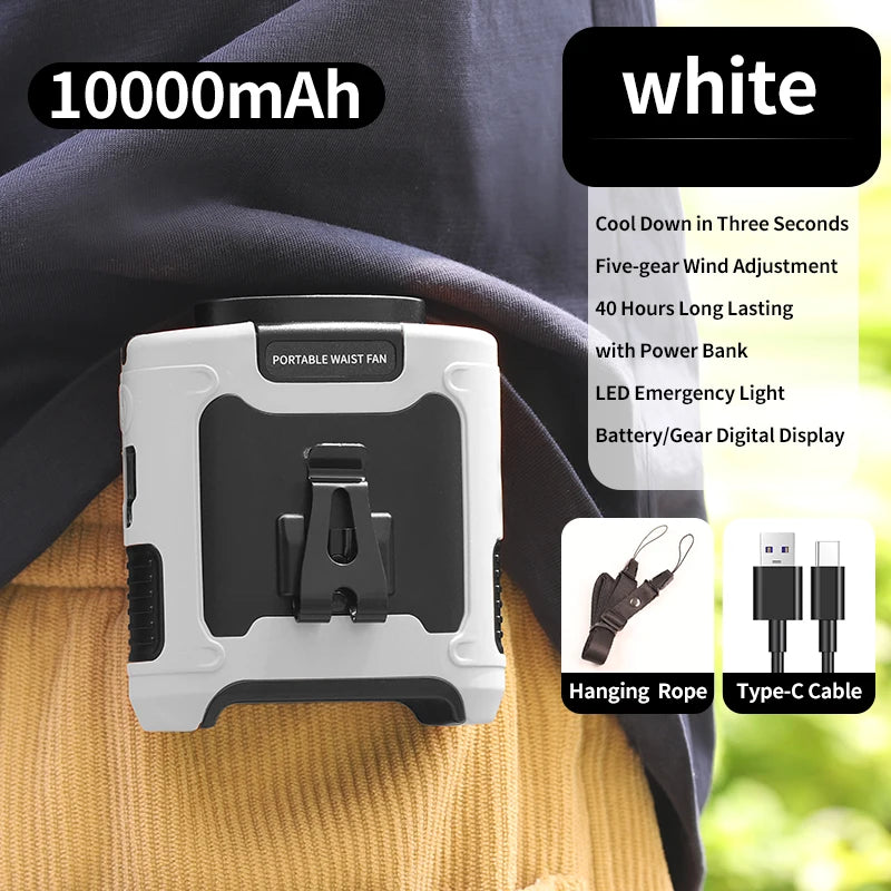 TechTopia Breeze Pro — 5-Speed Portable Neck Fan