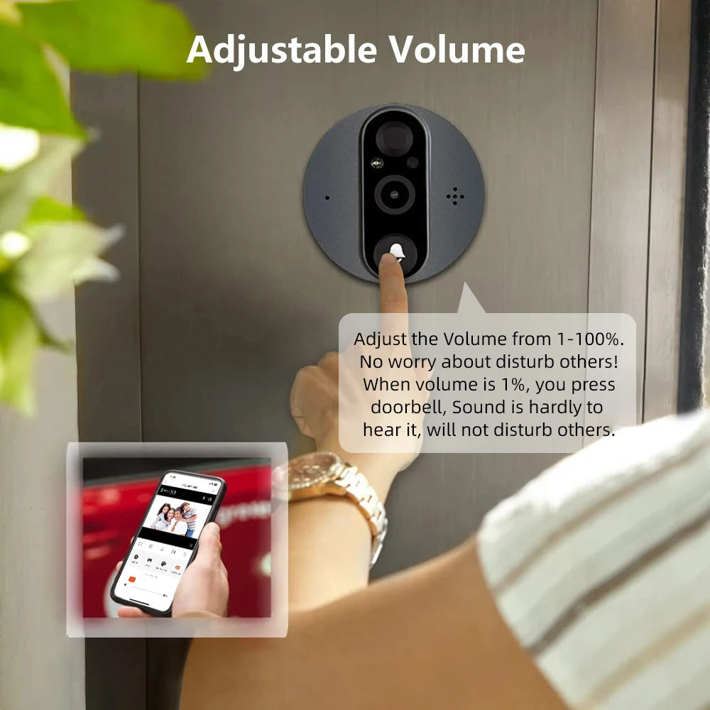 TechTopia VisionBell — 3MP WiFi Smart Video Doorbell