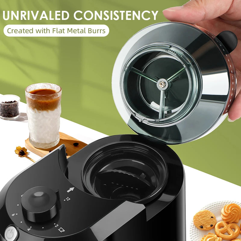 TechTopia BaristaCraft — Adjustable Burr Coffee Grinder
