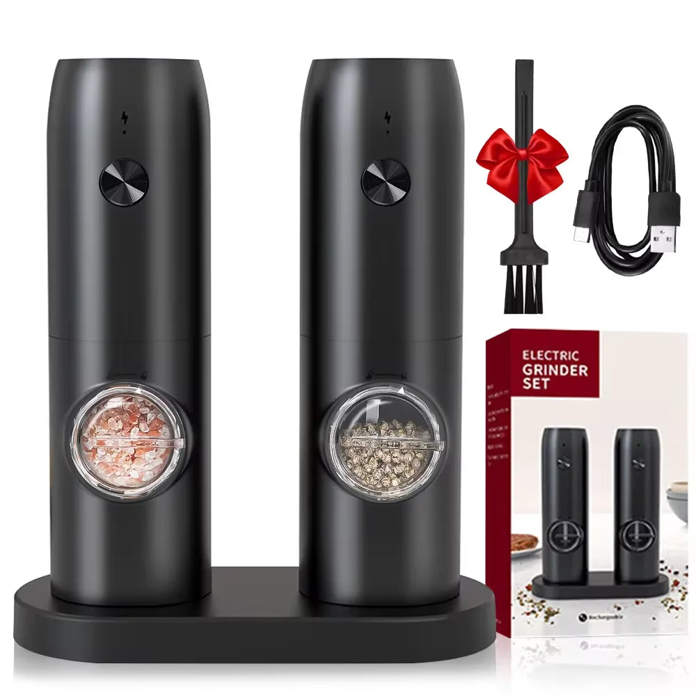 TECHTOPIA Electornic Salt & Pepper Grinder Set