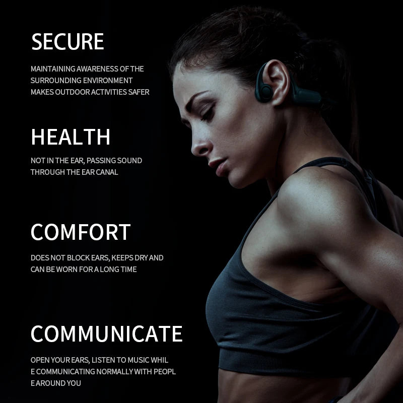 TechTopia Bone+ — True Bone Conduction Bluetooth 5.3 Earphones