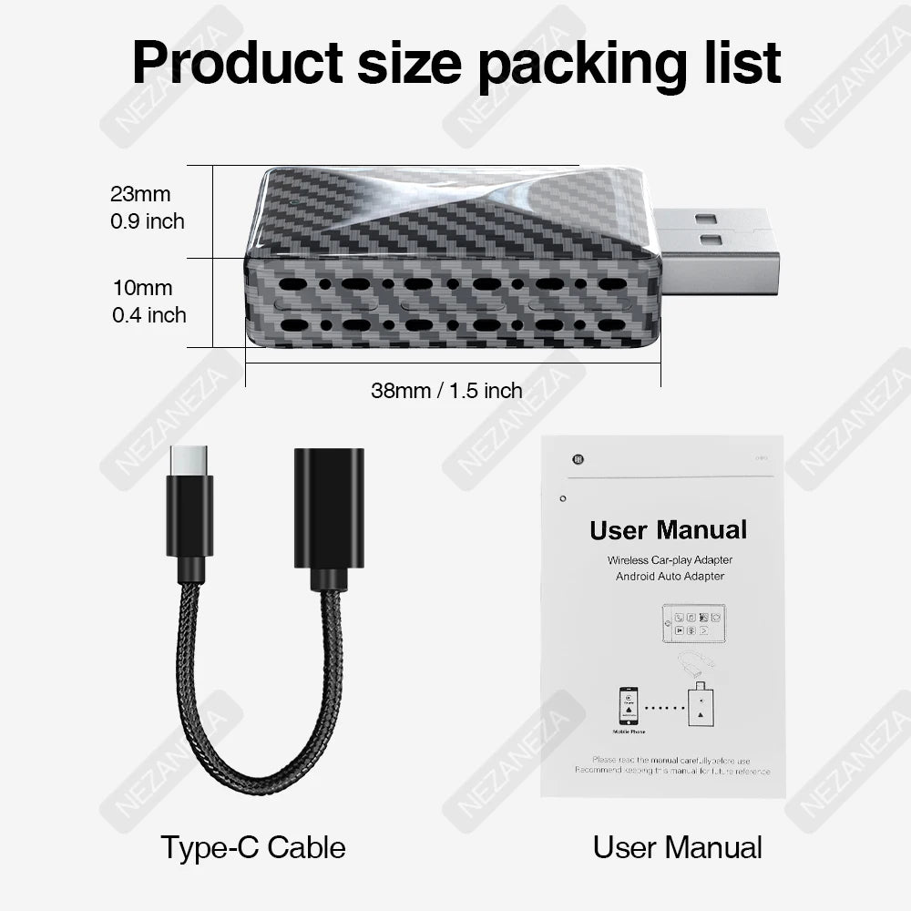 TECHTOPIA Wireless Carplay Adapter