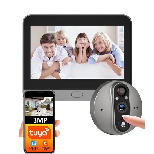 TechTopia VisionBell — 3MP WiFi Smart Video Doorbell