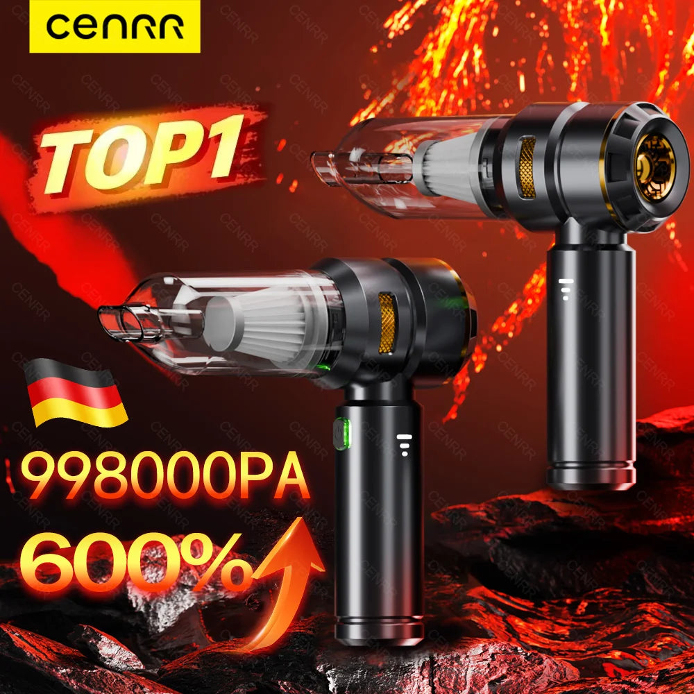 TechTopia Tornado Pro — 998,000PA Cordless Car Vacuum