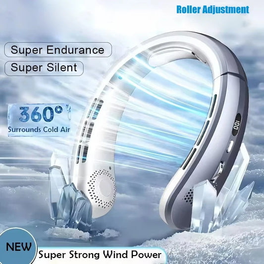 TechTopia Breeze Air — 8000mAh Bladeless Neck Fan