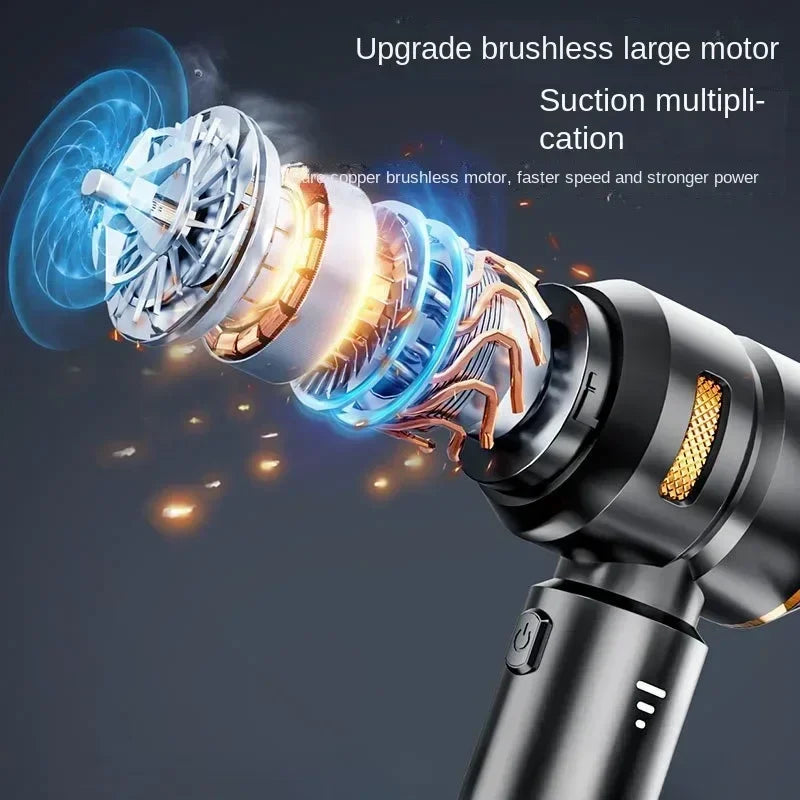 TechTopia BoostVac — High-Power Handheld Wireless Car Vacuum