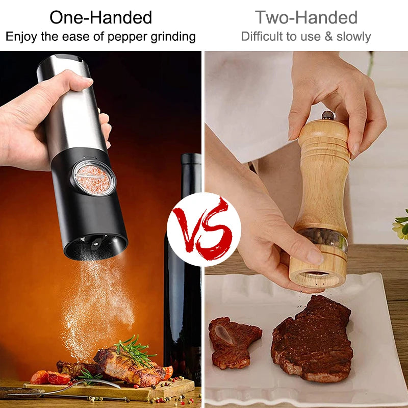 TECHTOPIA Electornic Salt & Pepper Grinder Set