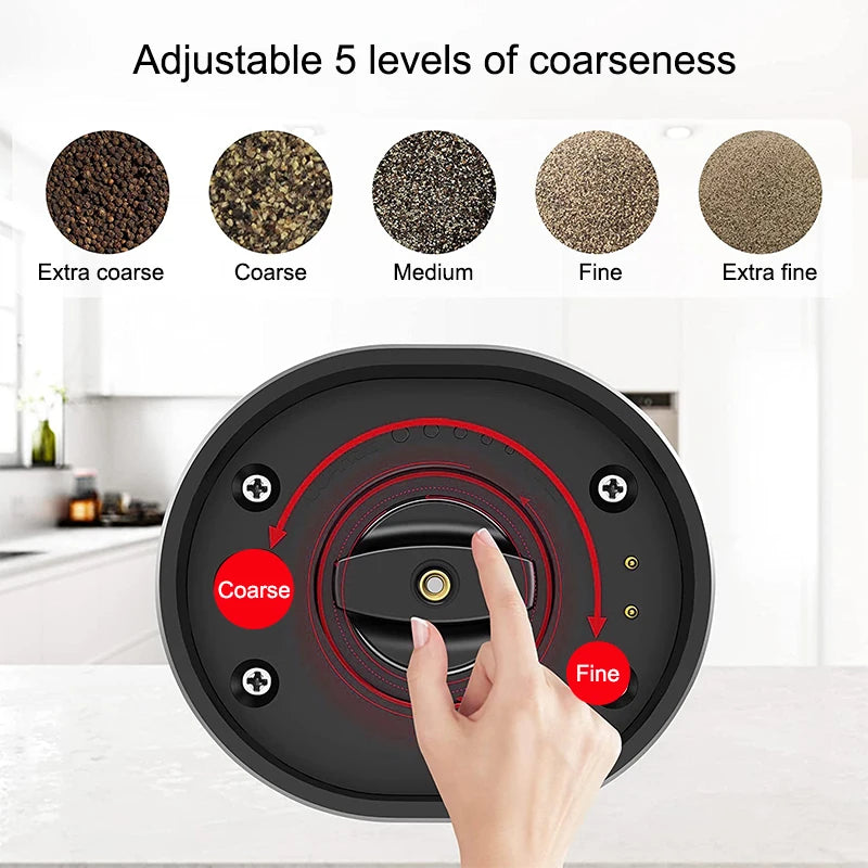 TECHTOPIA Electornic Salt & Pepper Grinder Set