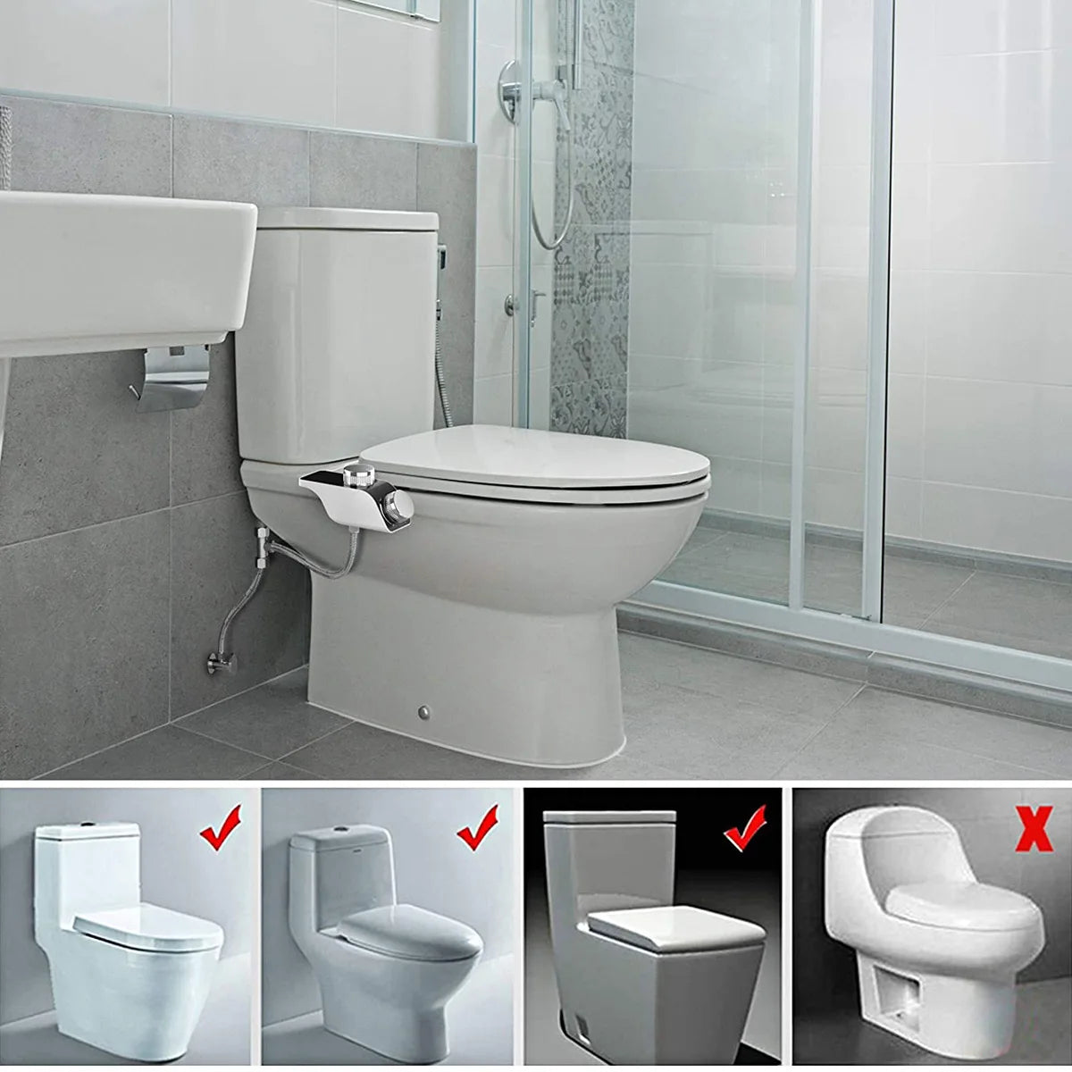 TechTopia Cascade — Hot & Cold Bidet Attachment